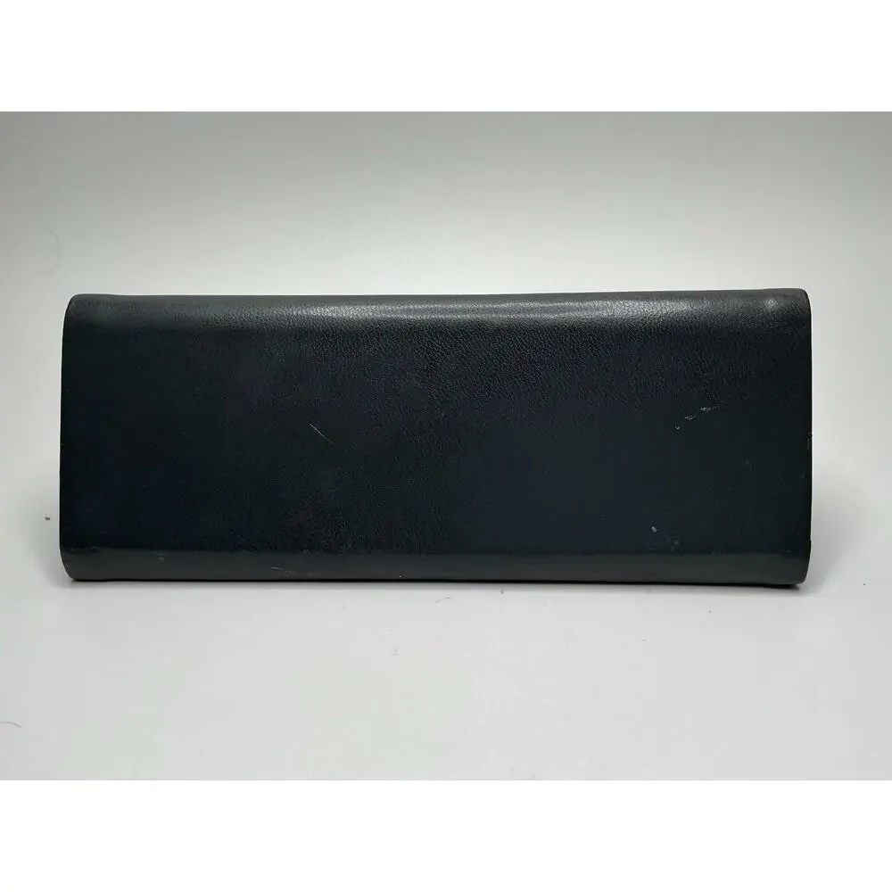 BULOVA Eyeglass/Sunglass Leather Magnetic Hard Case, Charcoal‎ Gray- Empty